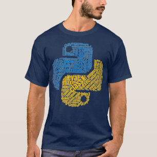 T-shirt Python Codage Word Art