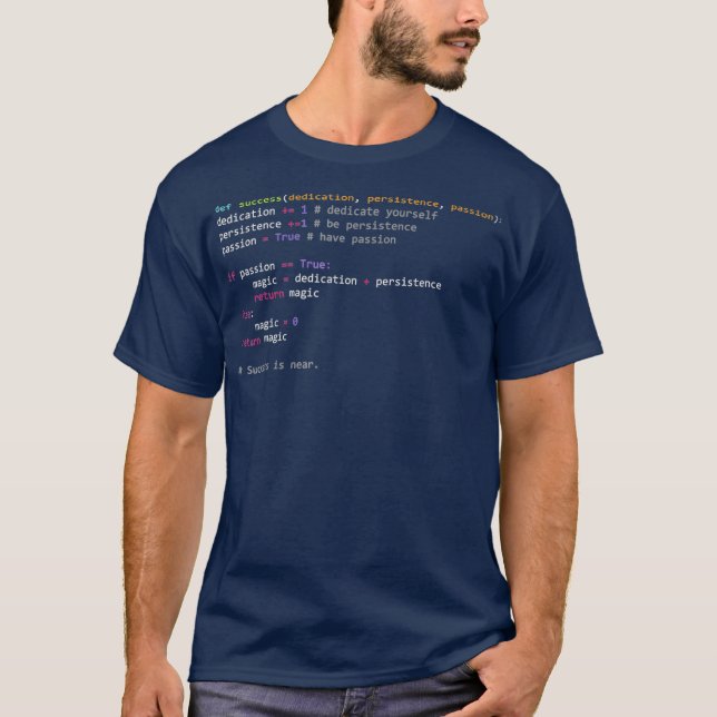 T-shirt Python Code Programmation Syntaxe Geek informatiqu (Devant)