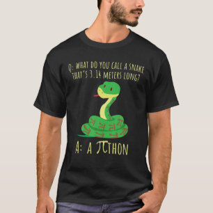 T-shirt Python Pithon Pi Symbole Funny Math Enseignant Pi 