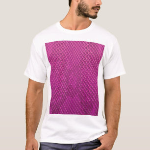 T-shirt Python rose : Texture de la peau de serpent.