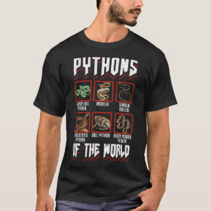T-shirt Pythons Python De Balle Reptile De Serpent De Comp