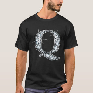 T-shirt "Q" Diamond Bling