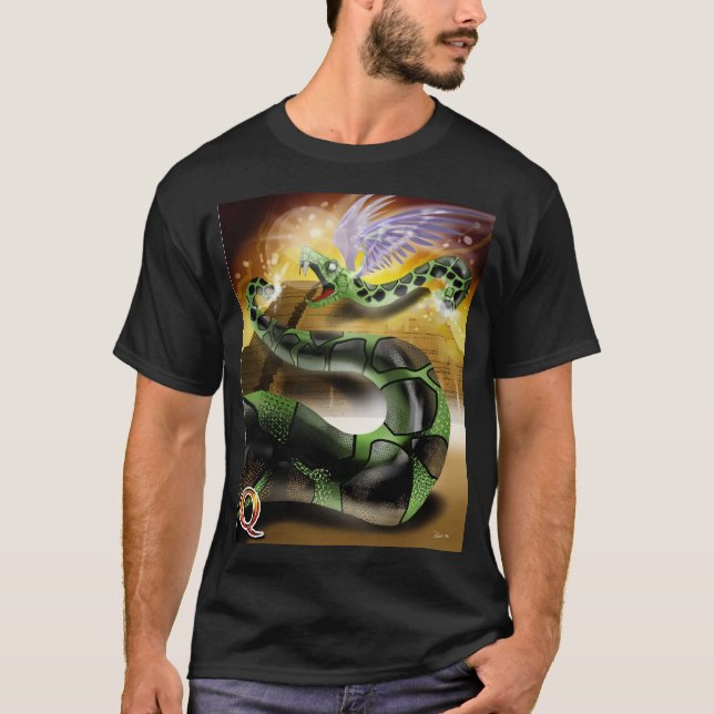 T-shirt Q est pour Quetzalcoatl (Devant)
