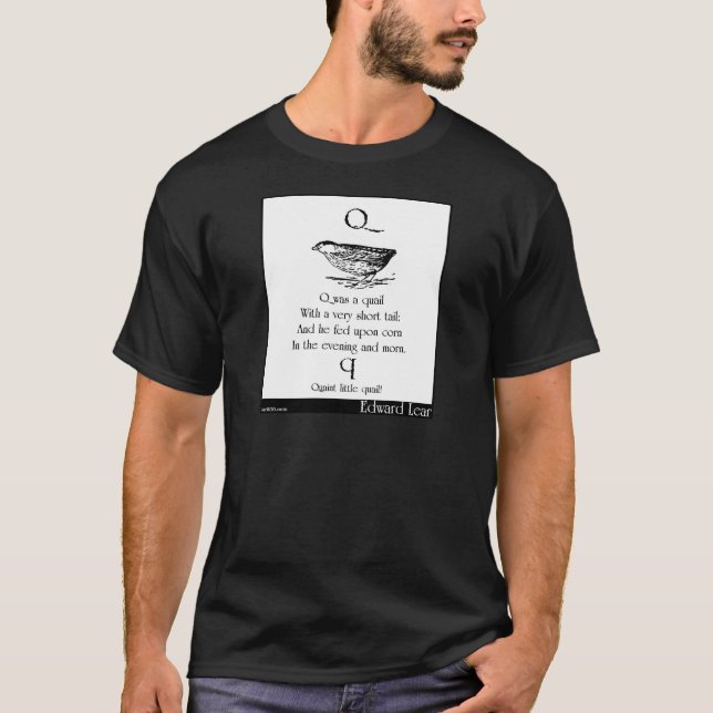 T-shirt Q était une caille (Devant)