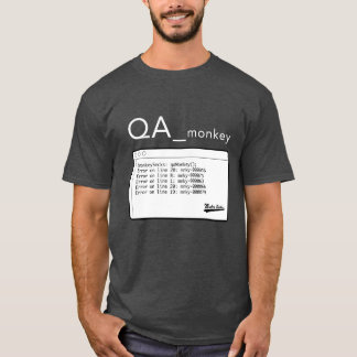 T-shirt QA Singe-blanche