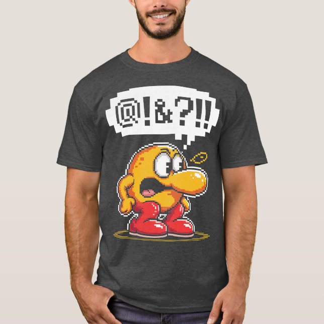 T-shirt Qbert maudire après échec-Photoroom (Devant)
