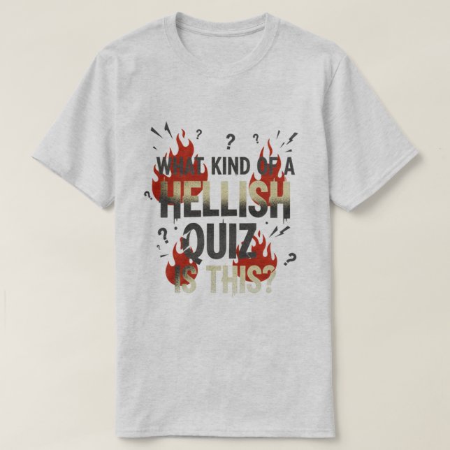 T-shirt QI Hellish Quiz Shirt (Design devant)