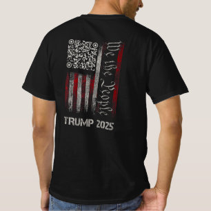 T-shirt QR Drapeau drôle Trump Code de la danse Nous le pe