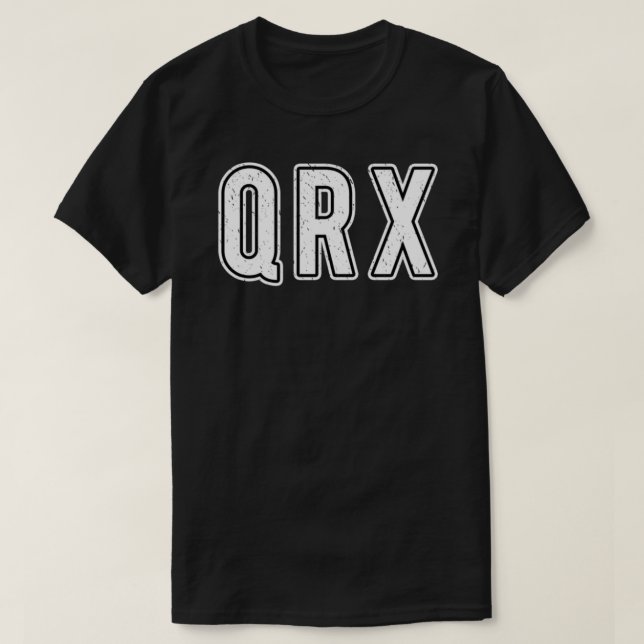 T-shirt QRX Q Code Ham Radio Essential T-Shirt.png (Design devant)