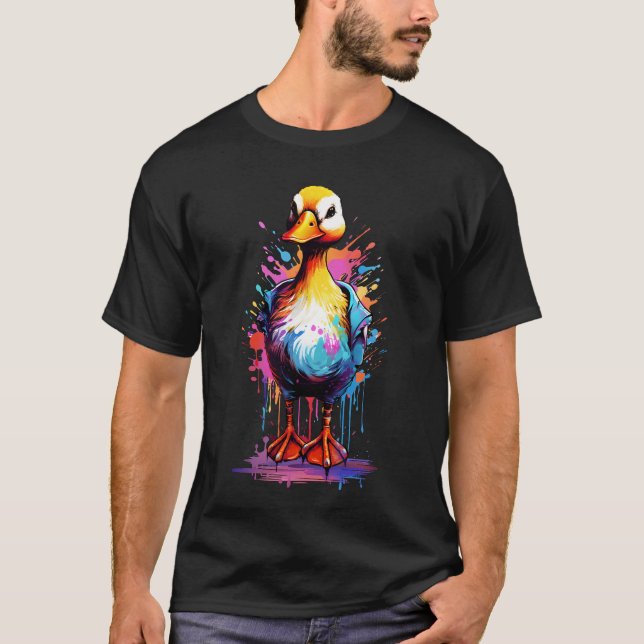 T-shirt Quack in Style : Découvrez notre canard Cool (Devant)