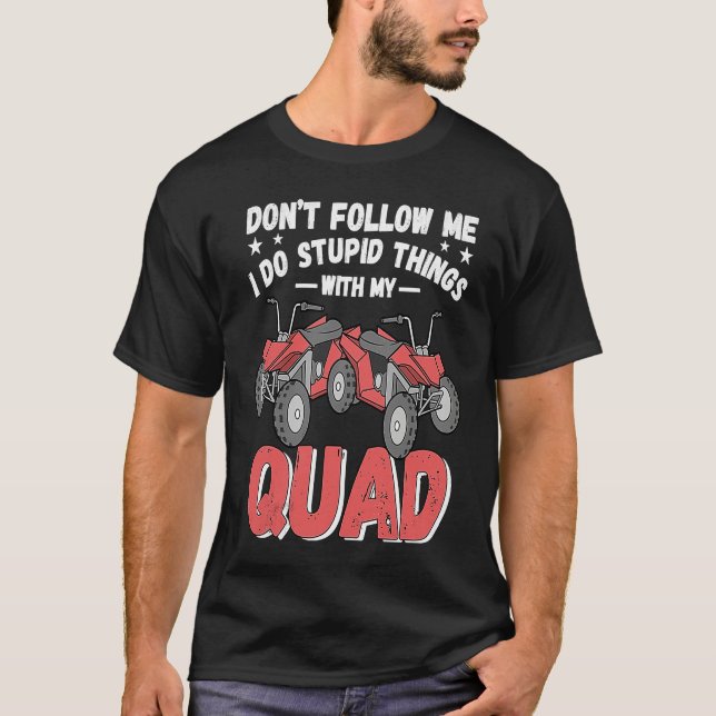 T-shirt Quad mud motorcross adrenaline ride (Devant)