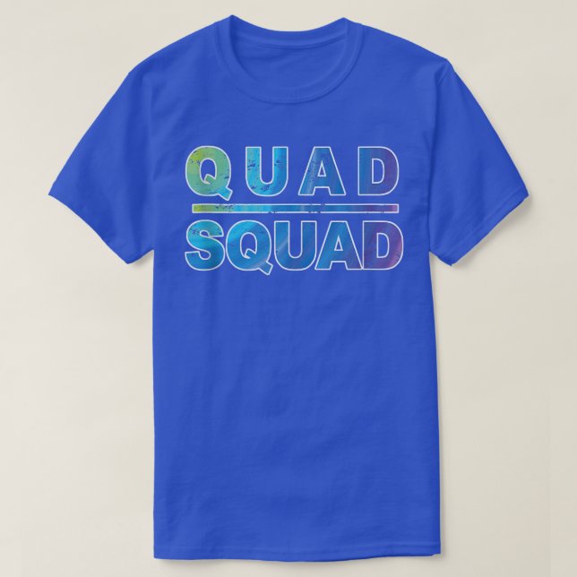 T-shirt Quad Squad, Motivation De L'Entraînement  (Design devant)