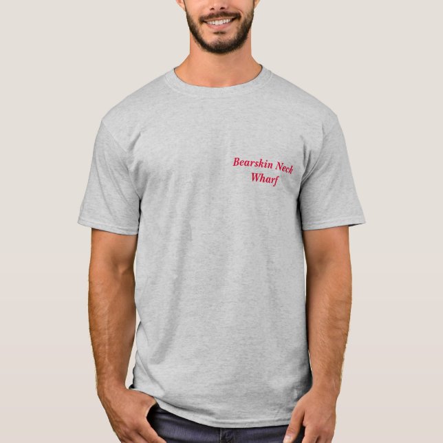 T-shirt Quai de cou de bonnet à poils (Devant)