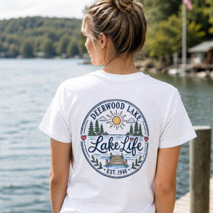 T-shirt Quai de pins fantaisistes du lac Deerwood