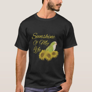 T-shirt Quaker Parrot Green Monk Parakeet Sunshine Sunflow