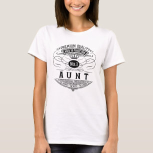 T-shirt Qualité Premium Vieilli Avec Tante De Parfection