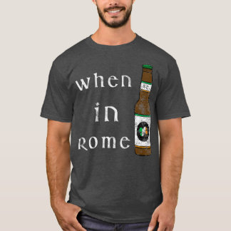 T-shirt Quand À Rome Jour de la St Patrick Boire
