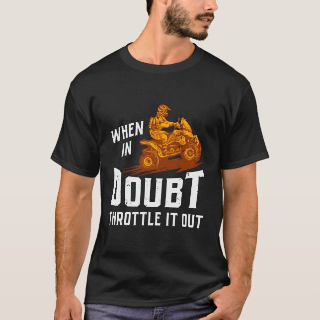 T-shirt Quand En Doute, Étouffez-Le Quatre Routeurs Quad F (Devant)
