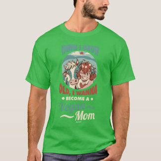 T-shirt Quand j'aurai grandi Je serai vegan mère amie