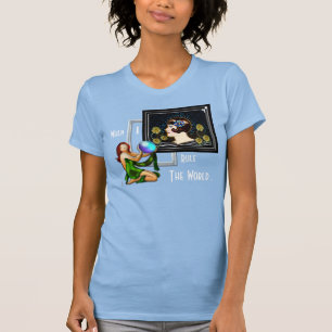 T-shirt Quand Je Régis Le Monde - Style Art Déco
