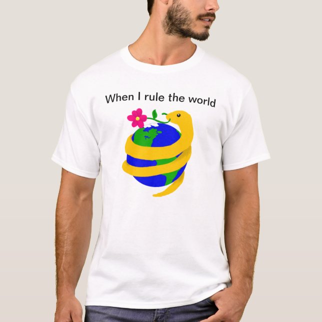 T-shirt Quand j'ordonne le monde… (Devant)
