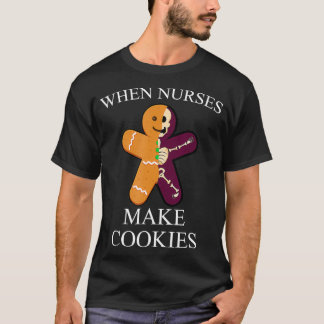 T-shirt Quand les infirmières font des cookies Noël Infirm