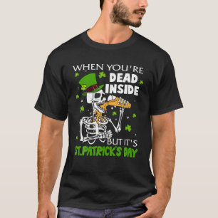 T-shirt Quand tu es mort à l'intérieur, mais c'est l'abeil