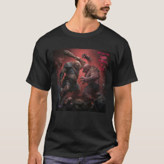 T-shirt Quand un Ogre combat un troll