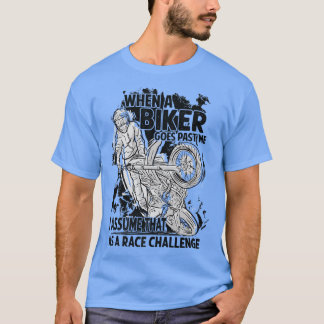 T-shirt Quand Un Vélo Me Dit, Je Suppose Qu'En Tant Que Co