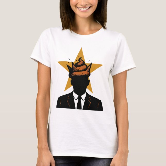 T-shirt Quand votre leader a une couronne qui sent mauvais (Devant)