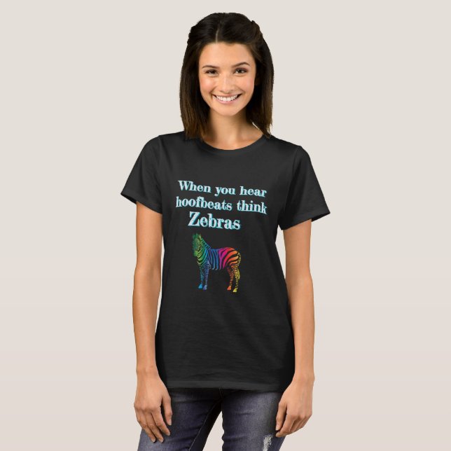 T-shirt Quand vous entendez des battements de Hoofbets (Devant entier)
