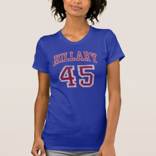 T-shirt quarante-cinquième Le Président Hillary Clinton
