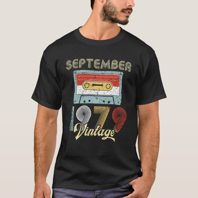T-shirt Quarantième anniversaire enregistreur à cassettes (Devant)