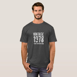 T-shirt quarantième Cru 1978 d'anniversaire âgé à la