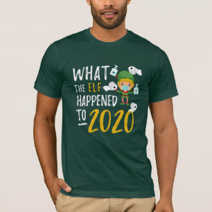 T-shirt Quarantine 2020 Funny Noël Elf Novelty