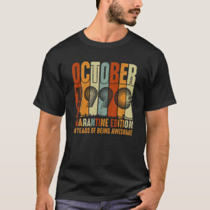 T-shirt Quarantine Edition Vintage Octobre 1990 30e annive