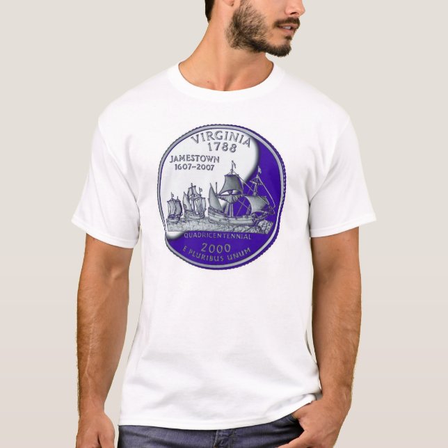 T-shirt quart de la Virginie (Devant)