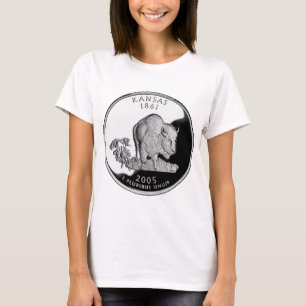 T-shirt Quartier d'État de Faux Kansas