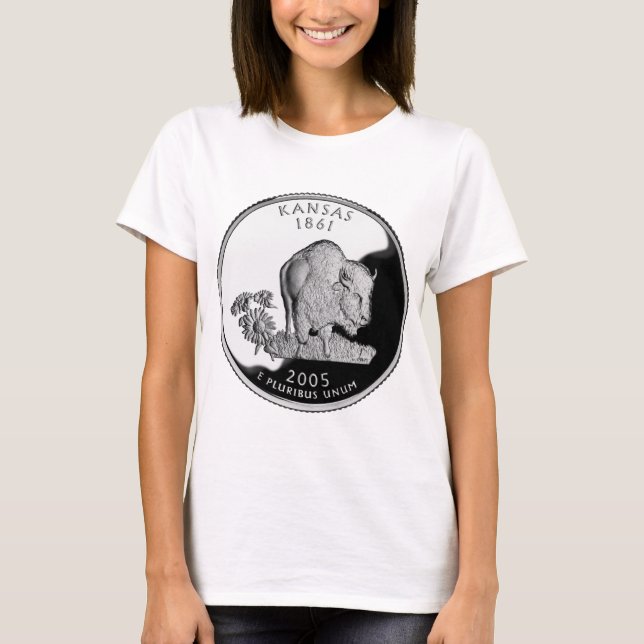T-shirt Quartier d'État de Faux Kansas (Devant)