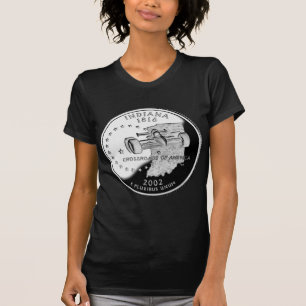 T-shirt Quartier d'état de Indiana Reverse Side Faux