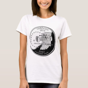 T-shirt Quartier d'état de Indiana Reverse Side Faux