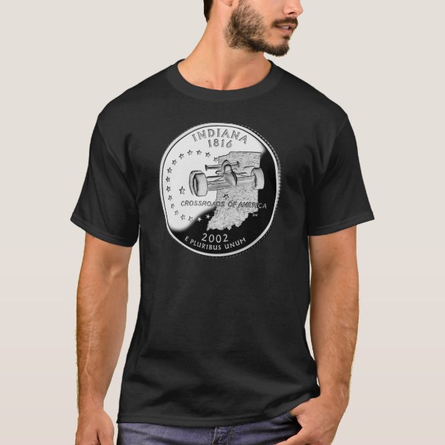 T-shirt Quartier d'état de Indiana Reverse Side Faux (Devant)