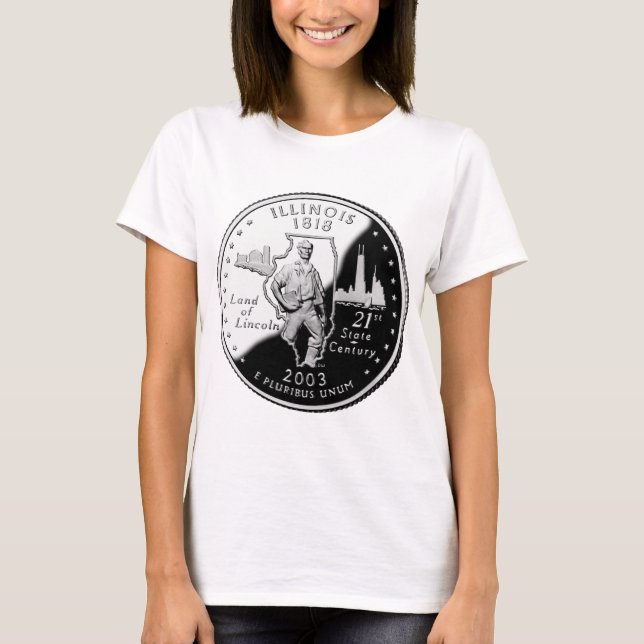 T-shirt Quartier d'État de l'Illinois Reverse Side Faux (Devant)