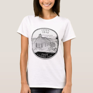 T-shirt Quartier d'État de l'Iowa Reverse Side Faux
