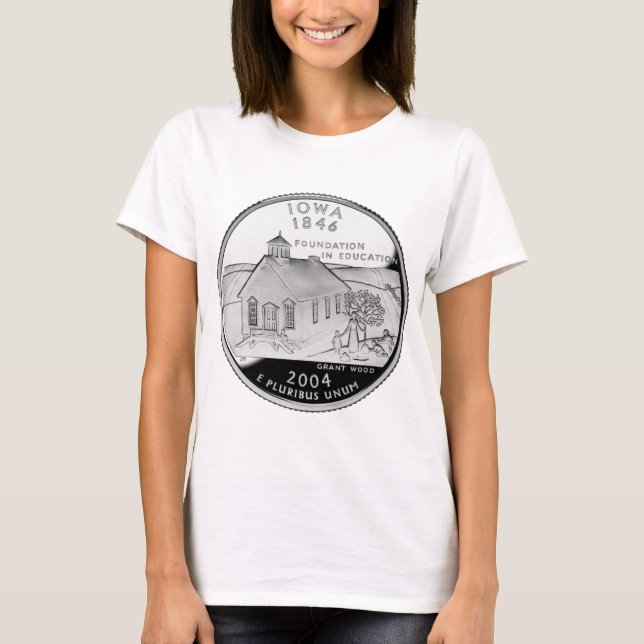 T-shirt Quartier d'État de l'Iowa Reverse Side Faux (Devant)