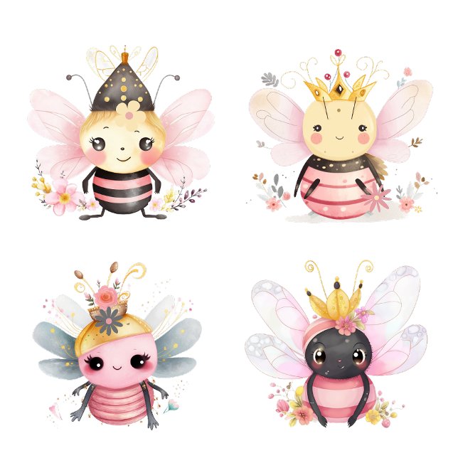 T-shirt Quatre Abeilles Royales Au Printemps (Créateur téléchargé)