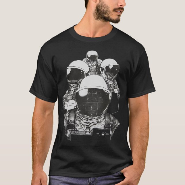T-shirt Quatre astronautes (Devant)