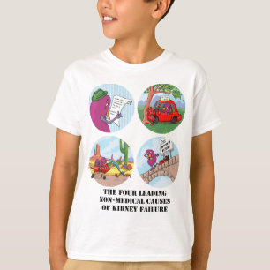 T-shirt Quatre causes principales de l'insuffisance rénale