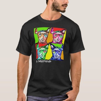 T-shirt Quatre chienchiens mignons pour des amants de
