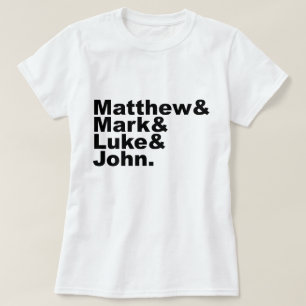 T-shirt Quatre évangiles - Matthew & Mark & Luke & John B